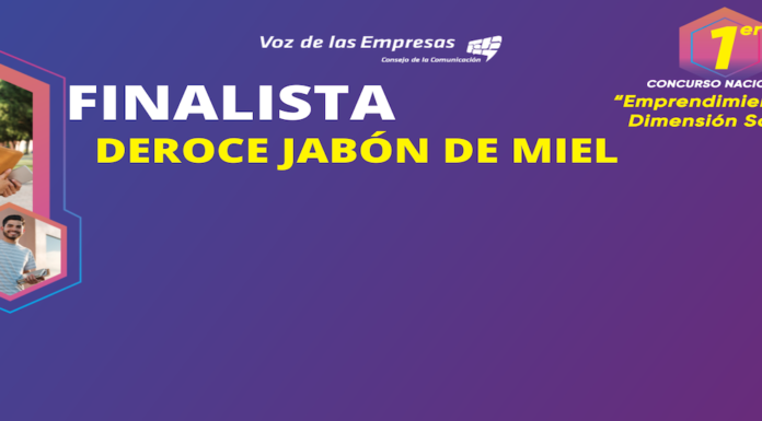 Finalista Deroce Jabón de Miel Concurso de Emprendimiento con Dimensión Social